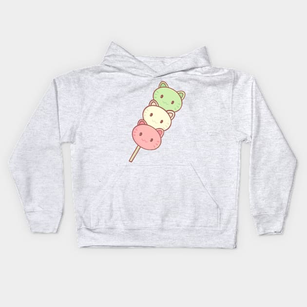 Kitty Dango Kids Hoodie by peachycrossing